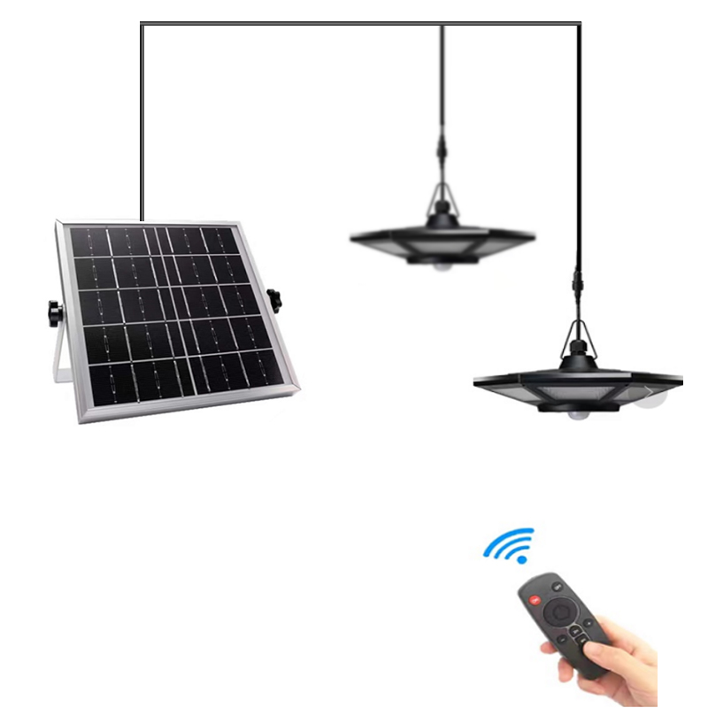 One for two with induction solar garage light