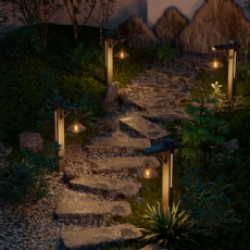 solar spike light